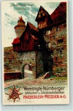 W8500 Nürnberg Lebkuchen Haeberlein-Metzger Werbung Mutter, K. Lithographie / Künstlerkarte