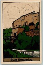 84529 W8261 Tittmoning Künstlersteindruck Burg