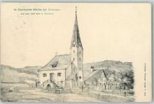 73728 W7300 Esslingen am Neckar Künstlerkarte St. Bernhardter Kirche sign J. Braungart