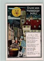 86928 W8911 Memming Mondschein Gedicht D`r Mau im Zuber