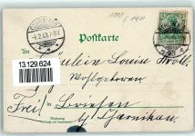 10115 W1000 Schöneberg 1903 Lithographie Rathaus Denkmal Kaiser Wilhelm I. Alte Kirche und Pfarrhaus