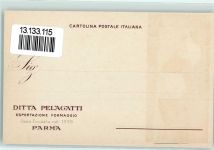 Ditta Pelagatti Parma Käse Katze sign. Lebensmittel 1900 Lithographie / Künstlerkarte