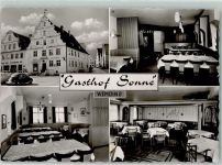 86650 W8853 Wemding - Gasthaus Sonne Gastraum VW-Käfer