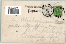 W3380 Oker Vorläufer Druck 1890-1895 , Lithographie Romkerhalle Okerthal Vorläufer 1891 Gebrauchsspuren