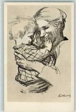 Mutter und Kind AK Kollwitz, K.