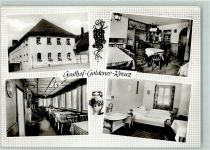 92693 W8481 Eslarn - Gasthaus-Pension Goldenes Kreuz Gastraum Tresen Gästezimmer Waschbecken Weinkrug
