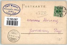W2300 Ellerbek Lithographie AK Biese, K. 1899 Gebrauchsspuren