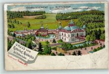 07958 O6573 Reichenfels 1906 Gebrauchsspuren Etablissement Zum Ritterhof Lithographie