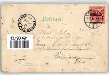 24103 W2300 Kiel , Ostsee 1894 Gebrauchsspuren Kgl. Schloß Schloßgarten Hafen Vorläufer