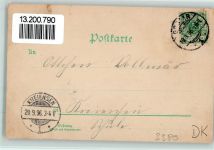 W3380 Goslar Restauration Pensionshaus Gosewasserfall Wasserfall Wasserfall 1896 Lithographie