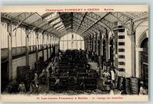 Reims Nr. 25 Serie Champagne Pommery & Greno Fabrik Industrie Werbung - Le rincage des bouteilles - Flaschen spülen Sekt