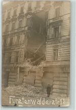 10115 O1020 Friedrichshain 1919 - Revolution 1919 Zerstörtes Haus Fürstenwalderstraße 12