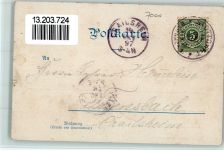 W7000 Stuttgart Noten Lorbeerkranz Schärpe Lanze Verlag Greiner & Pfeiffer sign Dollinger Festpostkarte Anlaßkarte Sängerfest Lithographie / Künstlerkarte