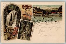 01824 O8324 Rathen Kurort , Sachs 1897 - Amsel Fall Schwedenhöcker
