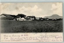 83395 W8228 Freilassing - Hotel und Oekonomischer Foeckerer mit Blick zum Gaisberg