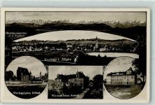 88353 W7964 Kißlegg 1935 Foto AK Schule Schloß