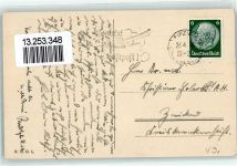 O7000 Leipzig Soraborum Saluti AK Studentenwappen 1934