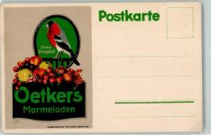 Oetker Marmelade Marke Dompfaff Lebensmittel Künstlerkarte