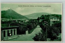 36145 W6417 Langenbieber - Schloss Bieberstein mit Bahnhof