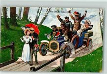 Automobil Humor AK Thiele, Arthur