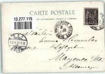 73100 Aix-les-Bains 1897 Gebrauchsspuren l`Etablissement thermal Dent du Ehat Lithographie