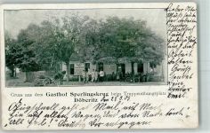 14727 O1831 Döberitz 1903 - Gasthaus Sperlingskrug beim Truppenübungsplatz