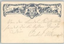 W8500 Nürnberg Bayerische Jubiläums-Landes-Ausstellung Engel Privatganzsache 1906