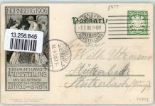W8500 Nürnberg Bayerische Jubiläums-Landes-Ausstellung Engel Privatganzsache 1906