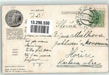 Prag Praha - Paty Slet Vsesokolsky 1907 Turnfest Fahne Greifvogel