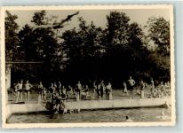 50189 W5013 Niederembt Privatfoto KEINE AK Schwimmbad Ort lt. Stempel