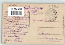 79379 W7840 Müllheim , Baden 1916 - Werderstasse Feldpost Stempel WK I