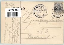10115 W1000 Kreuzberg 1905 Gebrauchsspuren Gasthaus Härtel Gartenwirtschaft Bernhardiner Granienstraße 173
