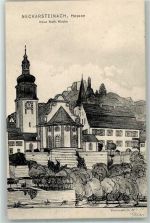 69239 W6918 Neckarsteinach Künstlerkarte Neue Kath. Kirche Herz Jesu