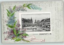 60308 W6000 Frankfurt am Main 1904 Prägedruck Rossmark