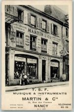 54000 Nancy - Geschäft Martin & Cie T.S.F. Musique & Instruments Rue des Carmes 44