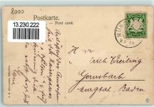 80331 W8000 München 1906 - Grundsteinlegung des Dt. Museums 1906 Wappen Kaiser Wilhelm AK