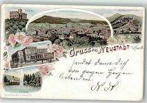 67433 W6730 Neustadt an der Weinstraße Gebrauchsspuren Maxburg Haardter Schlösschen Saalbau Schöntal Lithographie