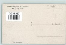 09111 O9000 Chemnitz , Sachs 1916 - Sturm-Katastrophe Am Schlossteich