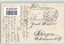 66740 W6630 Saarlouis - Schulstraße und Hohenzollernring Stempel Königlich Preussisches II. Rekrutendepot des Ers.- Batl. Res.- Inf.- Regts. Nr. 30