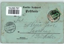24534 W2350 Neumünster , Holst 1899 Gebrauchsspuren Bahnhof Markt Lithographie/Mondschein