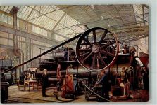 O3000 Magdeburg Amtliche Prüfung einer 800 pferdigen Patent-Heißdampf Lokomobile R. Rolf Technik 1912 Künstlerkarte