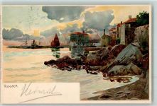 Opatija Abbazia Volosca Künstlerkarte Nr. 1131 sign. Paul Frank Zieher Ottmar 1905 Lithographie / Künstlerkarte