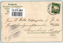 67059 W6700 Ludwigshafen am Rhein 1904 Prägedruck Am Brückenaufgang mit Jubiläumsbrunnen Wappen Passepartout Lithographie