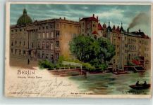 W1000 Berlin Mitte Schloss Weisse Dame sign E. Sturtevant Luna Nr 40 HGL 1902 Lithographie