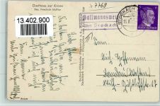78357 W7769 Gallmannsweil 1942 - Gasthaus zur Krone und Fliegeraufnahme AK Kastenstempel Gallmannsweil über Stockach