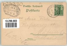 57810 Avricourt Deutsch 1900 Gebrauchsspuren Protest. Kirche Bahnhof Beamtenkolonie Lithographie