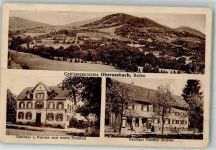 77880 W7591 Obersasbach Gebrauchsspuren Kaufhaus Striebel Gasthaus zum neuen Erlenbad Riss