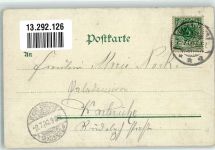 88662 W7770 Überlingen , Bodensee 1900 Lithographie Heidenhöhlen Franziskanerstraße Alte Stadt-Kanzlei Raddampfer