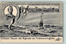 89407 W8880 Dillingen a d Donau - Wilhelm Bauer Erfinder Der Unterseeschiffahrt