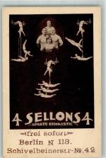 Zirkus 4 Sellon Akrobatik Artist 1928